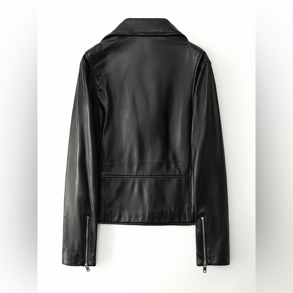 100% Genuine Leather Jacket🖤- Black Genuine Leather Jacket - Picture 2 of 5